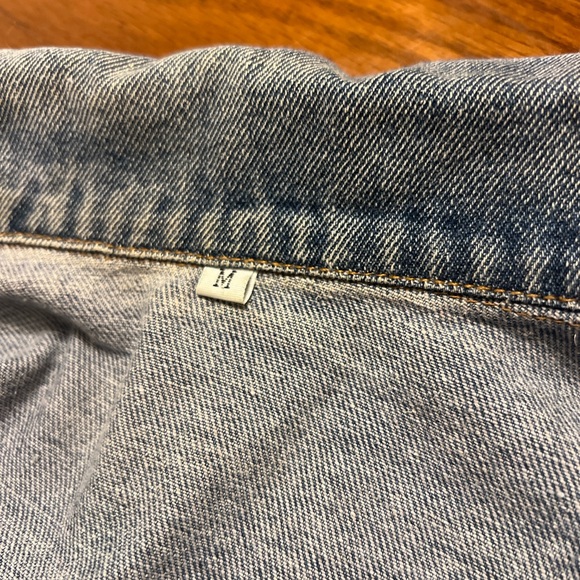 Vintage Denim Shacket with Aztec Southwestern Pattern - Picture 10 of 12